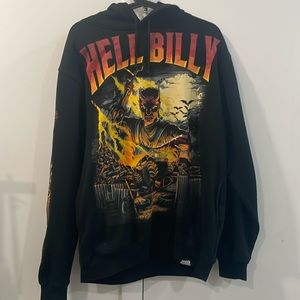 Graphic “Hell Billy” hoodie size XL